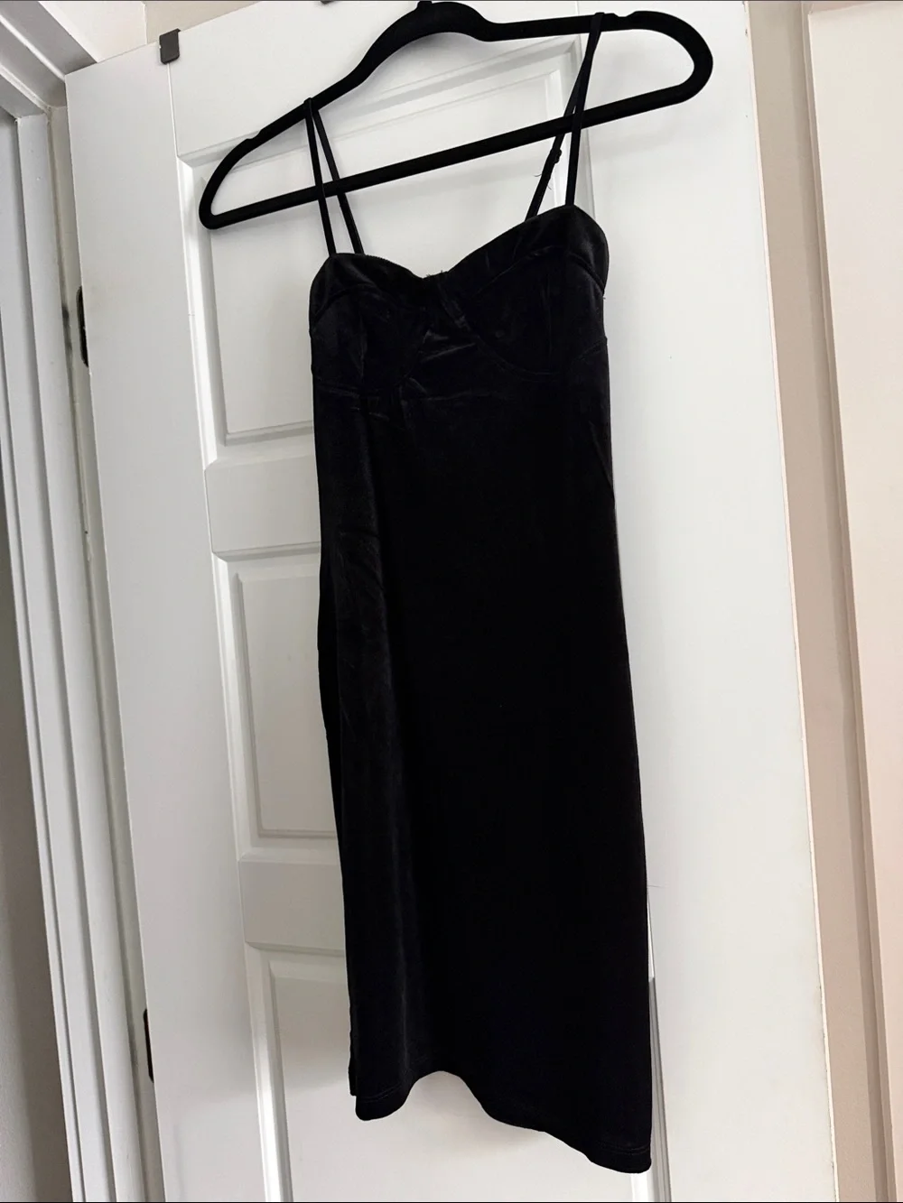 Black Velvet Mini Dress